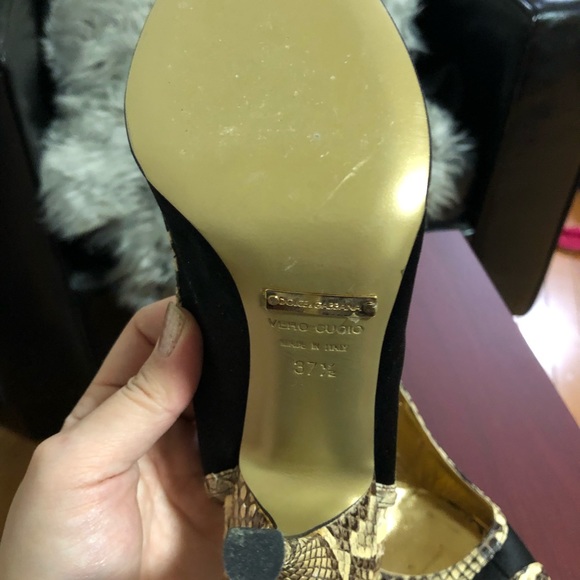 Dolce & Gabbana black satin heel - Picture 5 of 7